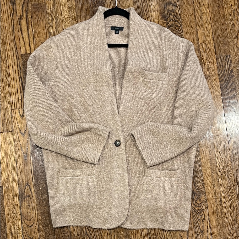 J. Crew women’s Cardigan in Warm Tan